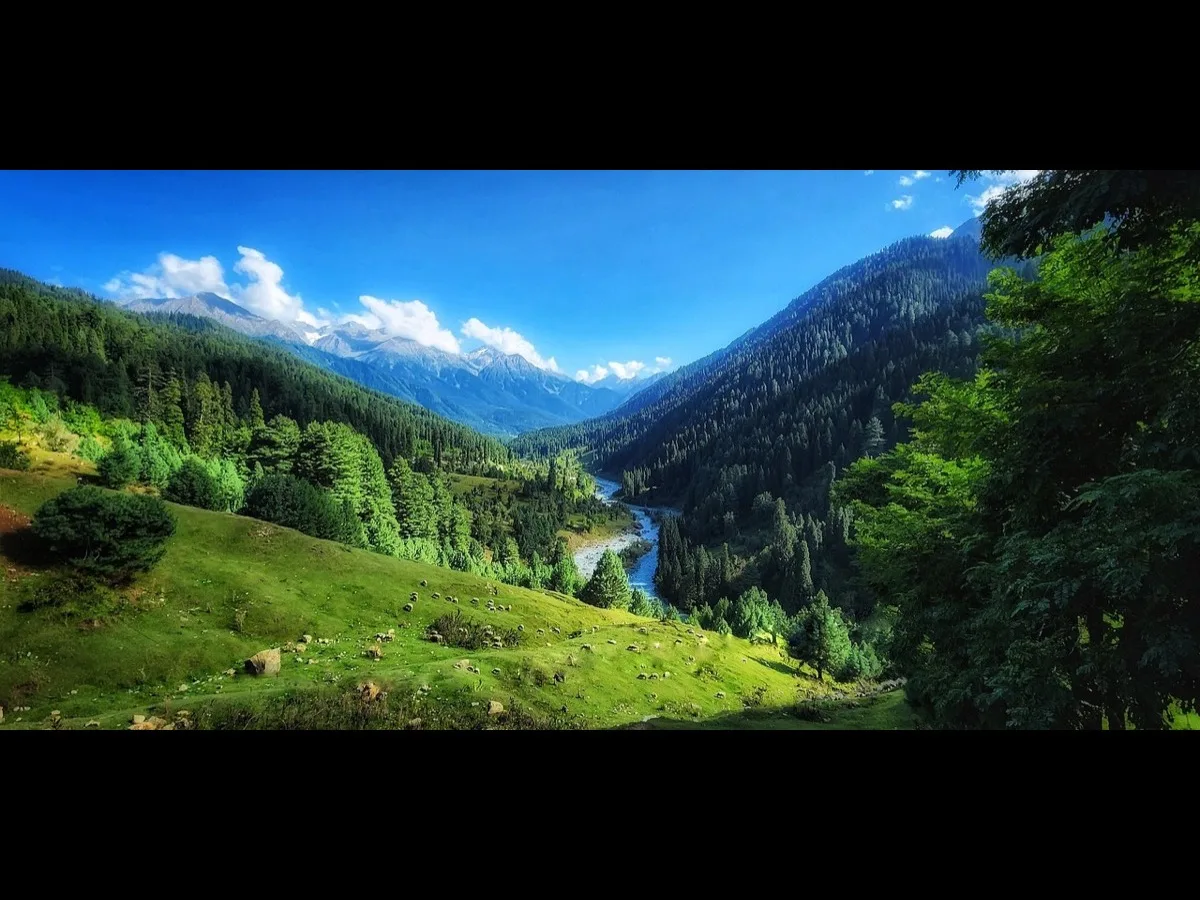 The Lidder valley near Pahalgam, Kashmir